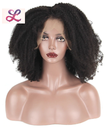 Perruque Lace Afro Kinky Cheveux Mongoliens Bouclés DENSITÉ 150% 8-20 pouces